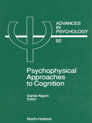 cover image of Psychophysical Approaches to Cognition
